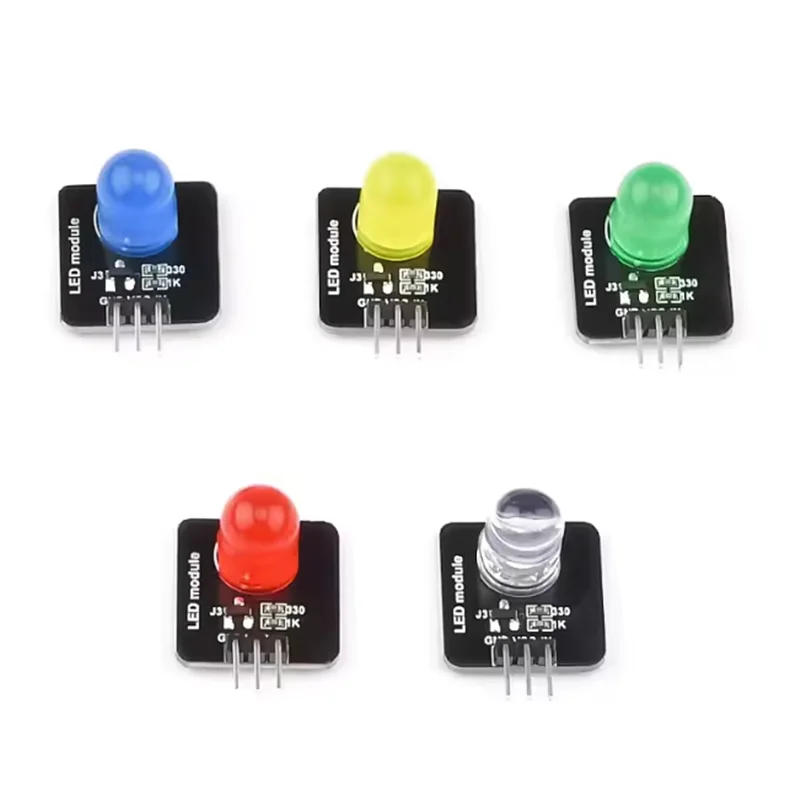 Electronic building block 10mm LED light-emitting module indicator light-emitting tube compatible with arduino 10mm luminous LED