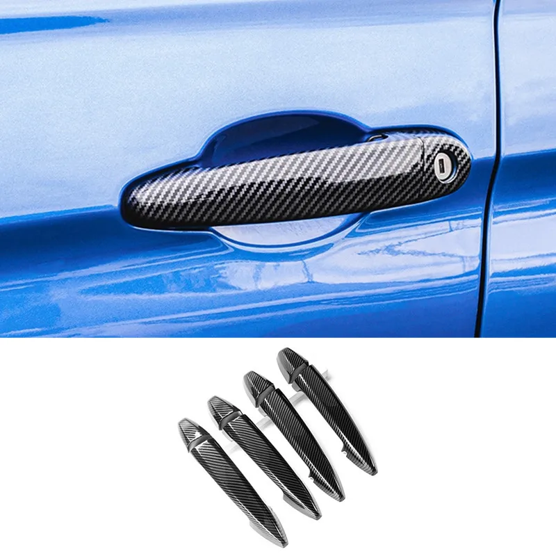 

Car Handle Cover Door Handle Decorative Cover Carbon Fiber Pattern For BMW X1 X2 X5 X6 F48 F39 F15 F16 Auto Accessories
