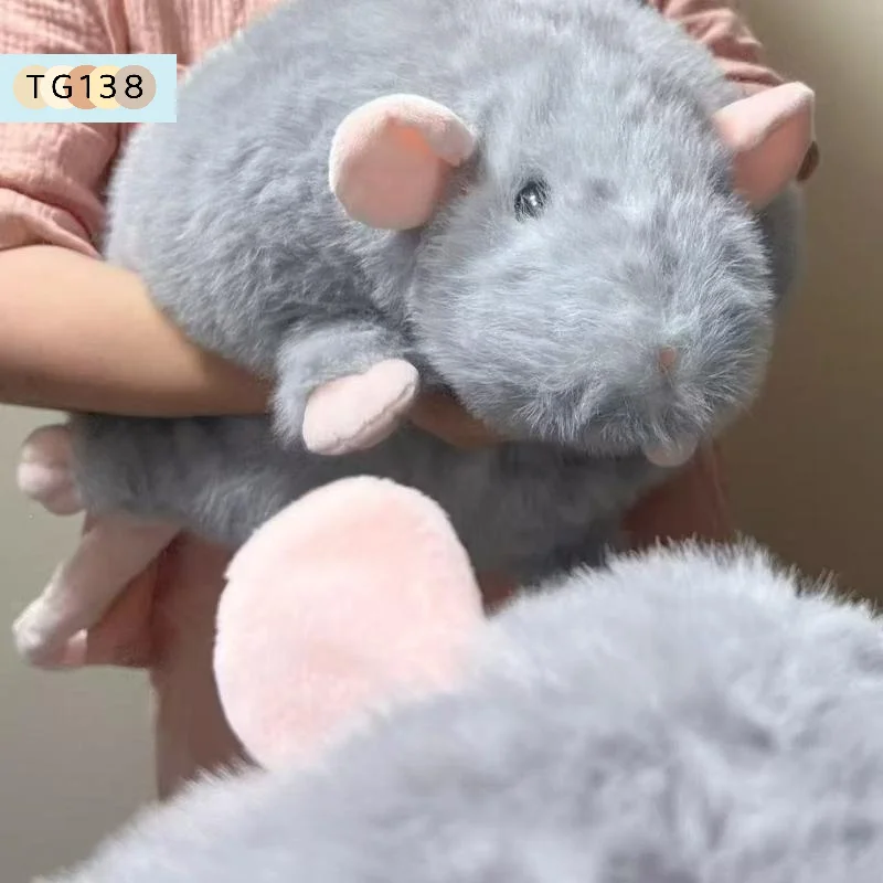 【Neu】35/50/90cm Cartoon-Blumenzweig-Ratte, weiche, übergroße Tierfigur, niedliche Simulation, große Maus, Plüschtier, Kissen, Geburtstagsgeschenk – Detail 13