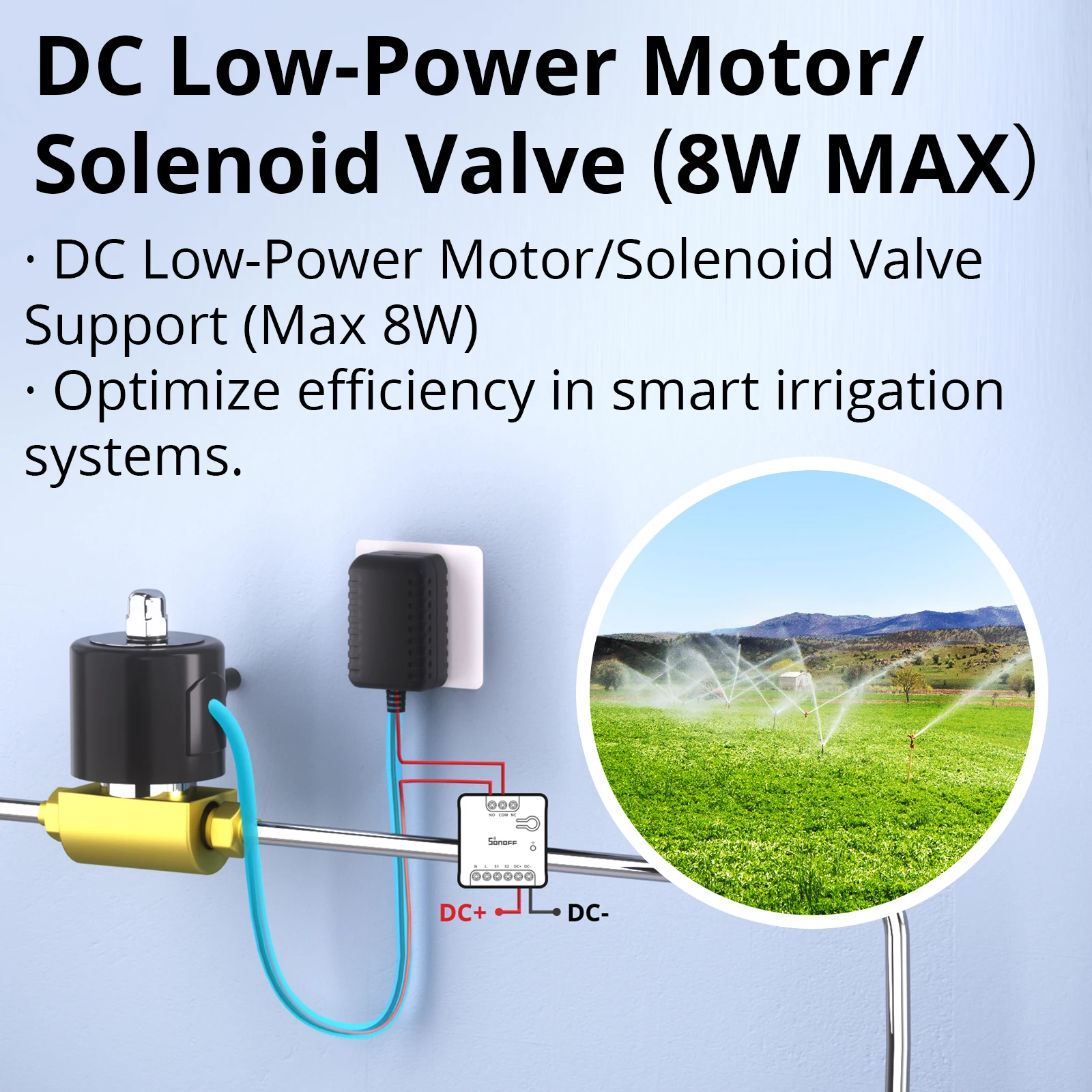 SONOFF MINI-D WiFi Smart Switch Matter Dry Contact Device يدعم طاقة التيار المتناوب/تيار مستمر يعمل مع eWeLink Apple Home Alexa Google Home
