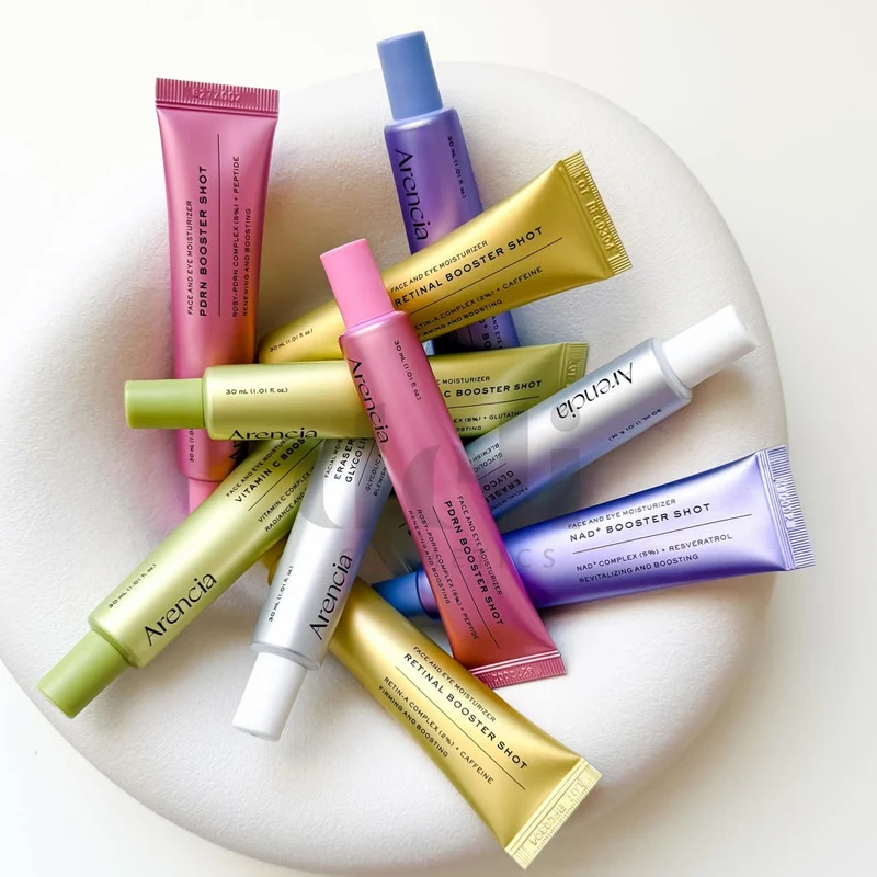 Arencia Vitamin C Multiple Sets Booster Shot Face Eye Cream Brightens Skin Tone Provide Antioxidant Benefits Cream Face Sincare