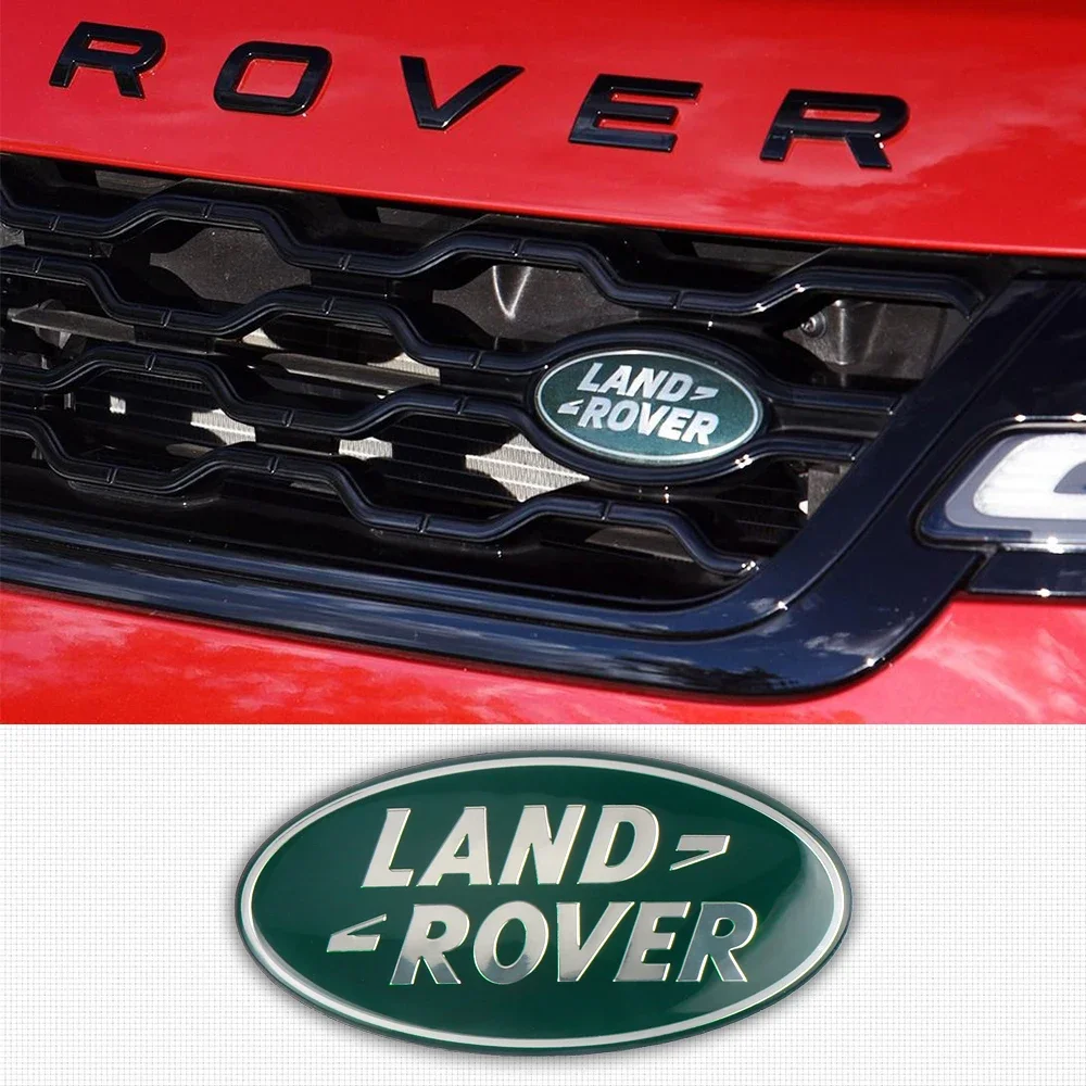 1 szt. Dekoracja przรณd samochodu znaczek na przedni grill kaptur naklejka z Logo dla Land Rover Discovery 3 4 Velar Vogue Freelander 1 2 SVR Evoque