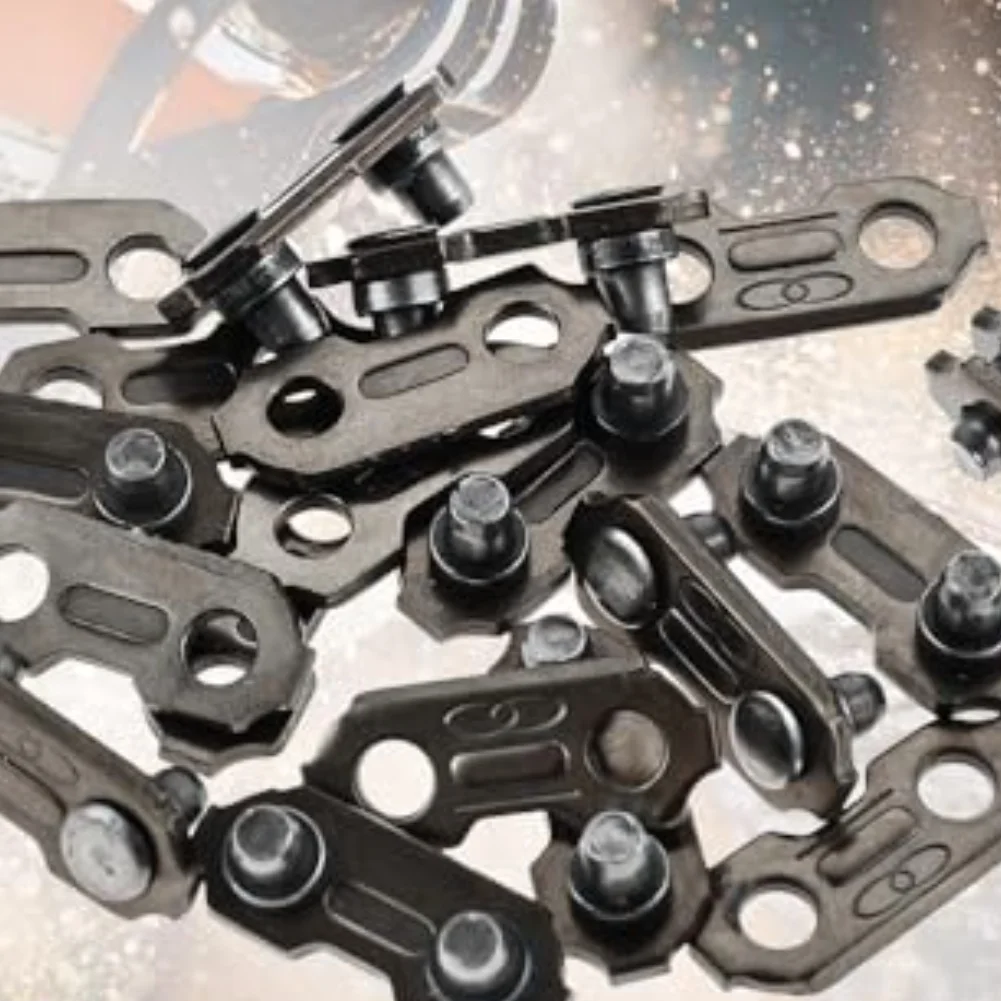 404 Saw Chain Connecting Links 10/20/50 Pairs Wear Resistant Alloy Steel Replacement Parts For Outdoor Cutting Equipment