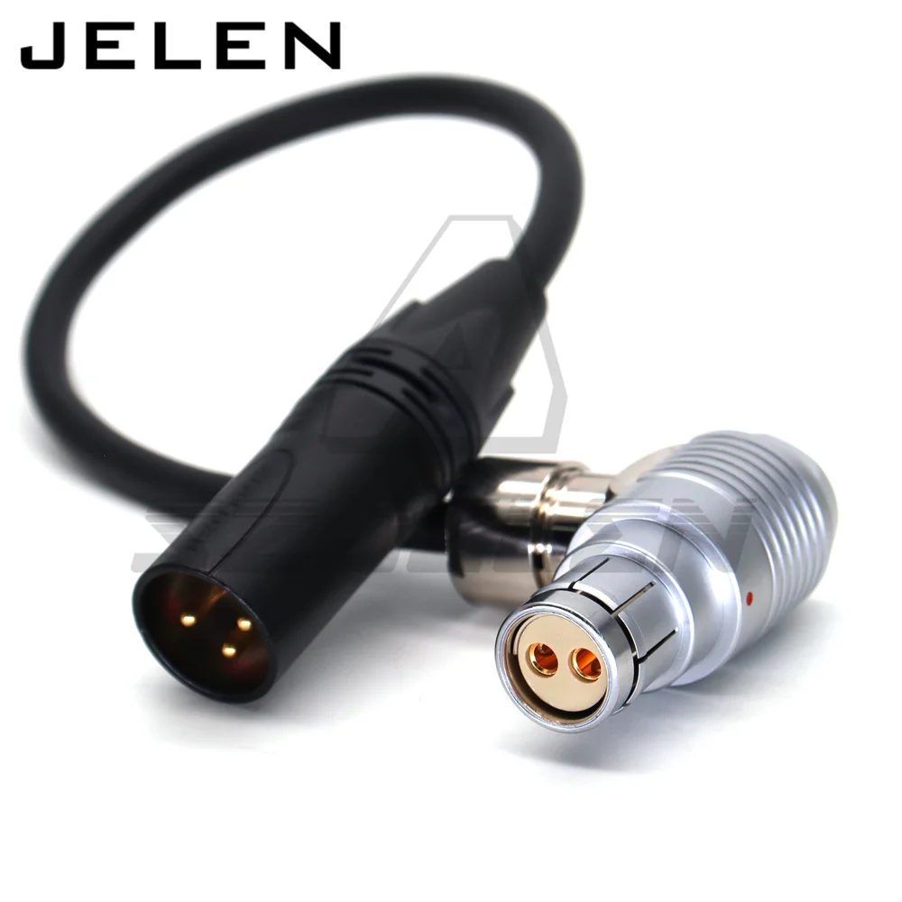 DTAP XLR 3pin 4pin to Fischer 105 2pin female Right angle Connector for ARRI Alexa LF XT SXT  SR3 435 535 235 power cable