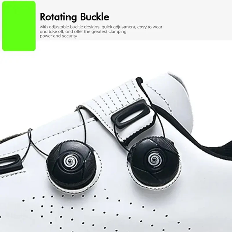 Unisex Road Cycling Shoes SPD Self-Locking Non-Slip Breathable Racing Shoes for MTB Mountain Off-Road Cycling 37-47