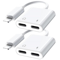 Audio Adapters For iPhone 14 13 12 11 Pro Max Aux Headphone Converters Double IOS Interface Charger Splitter Connector