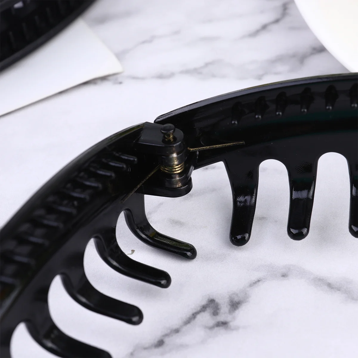 

10Pcs Toothed Banana Clips Stylish and Functional for Various Occasions Grip Well 2 Styles Black Banana Hair Clips