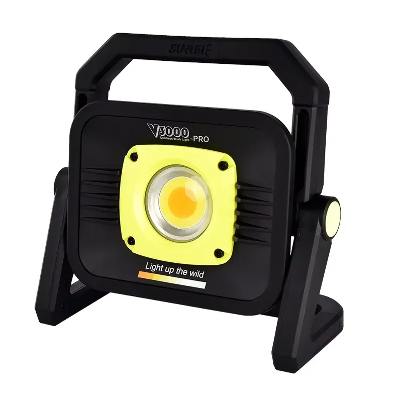 High Power Outdoor LED Flood Light 10000LM-76000LM Heavy Duty Portable Work Light for Camping Construction Emergency