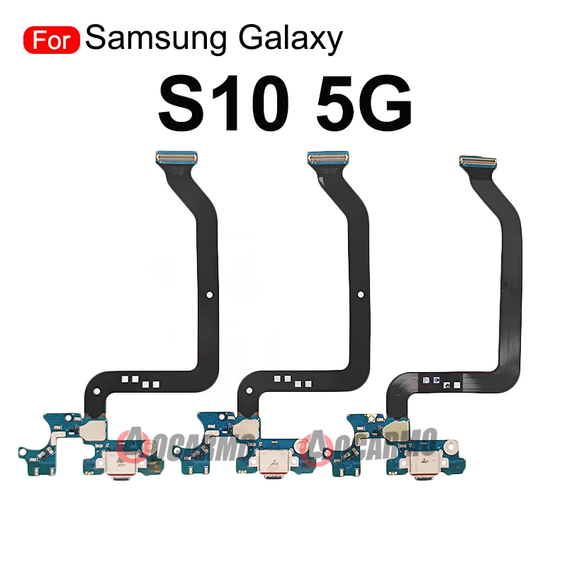 For Samsung Galaxy S9 G9600 S10 5G sm- G977N G977B G977U USB Charging Port Charger Dock Connector Flex Cable Replacement Parts