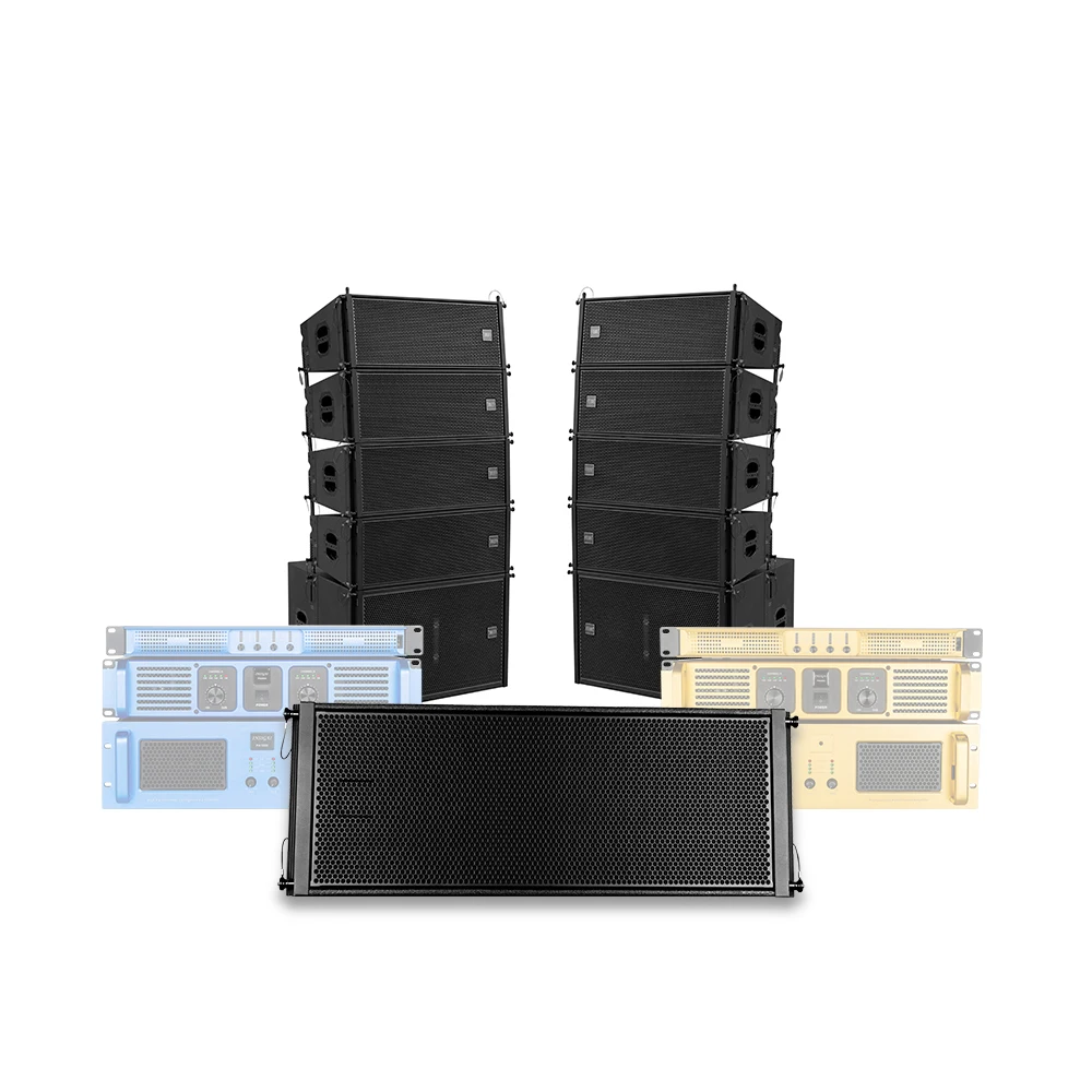 

DFL210 двойной 10-дюймовый сабвуфер Pro звуковая система аудио профессиональное сценическое музыкальное звуковое оборудование 700 Вт 8 Ом линейный массив динамиков