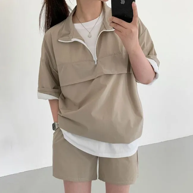 Women's short-sleeved No-rock set casual set