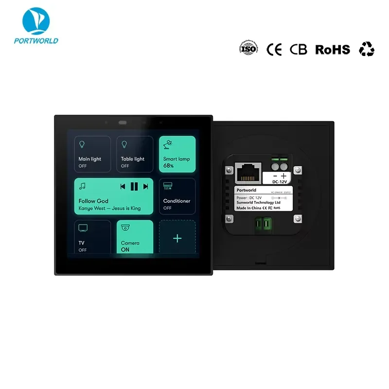 BOLRZO 4-Inch smart LCD touch control panel with ESP32-S3 FreeRTOS real-time operating system