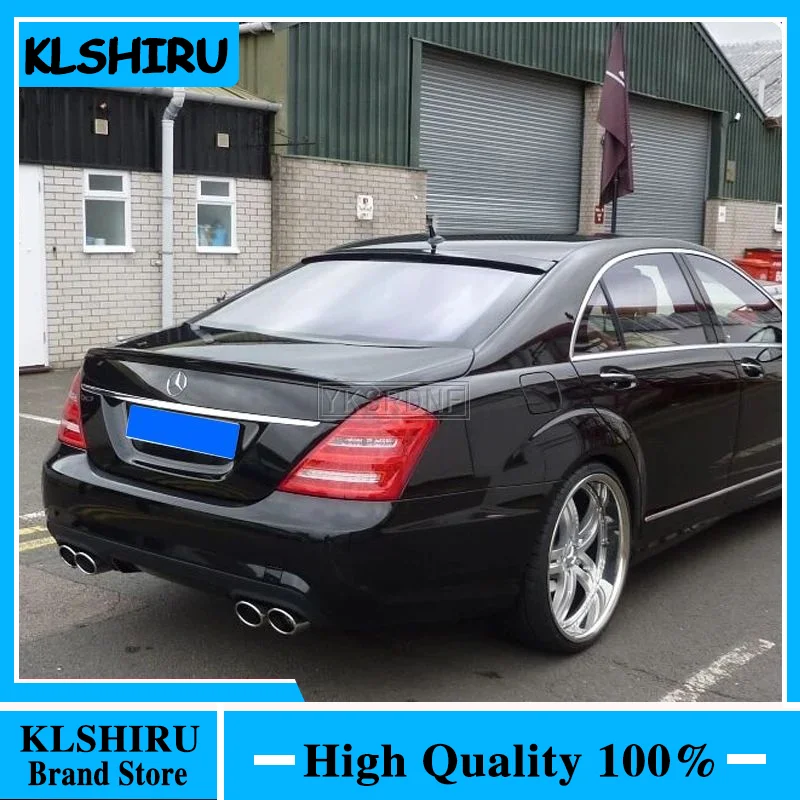 

Для Mercedes S class w221 S320 S400 S420 S450 S600 2006-2013 спойлер задней багажника из углеродного волокна, задний спойлер на крышу