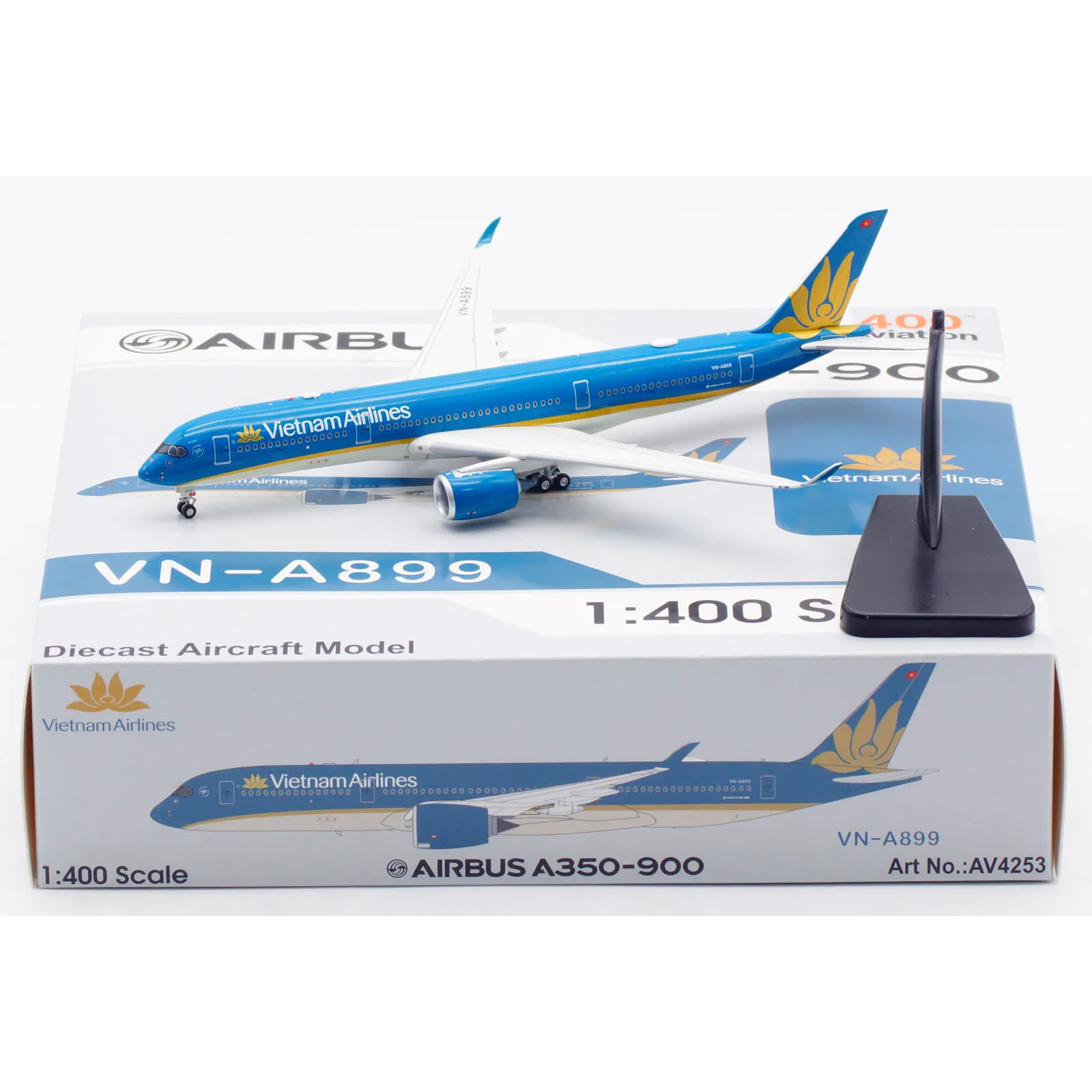 

AV4253 Alloy Collectible Plane Gift Aviation 1:400 Vietnam Airlines "SkyTeam" Airbus A350-900 Diecast Aircraft Jet Model VN-A899