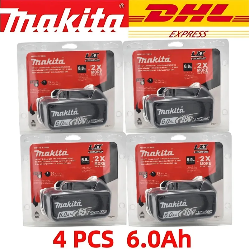 

Original 18V 6.0Ah Makita Battery BL1860 for BL1850/BL1840/TW251D - High Power Li-ion Replacement for LXT Tools