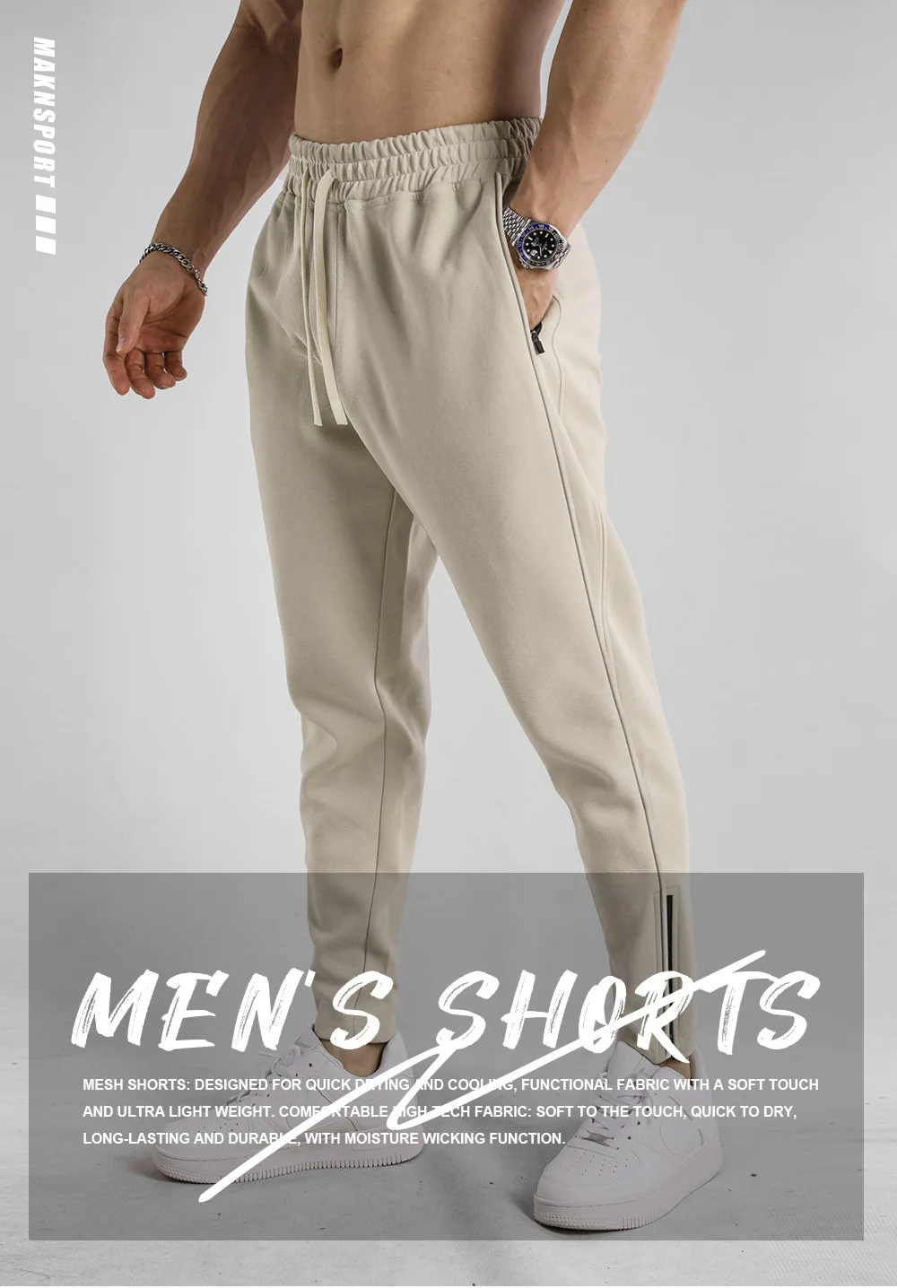 Neue Einfarbig Jogginghose Lässige Workout Hosen Herbst 1/2Pcs Leichte Cargo Hosen Outdoor Gym Fitness Kordelzug Hosen – Detail 2