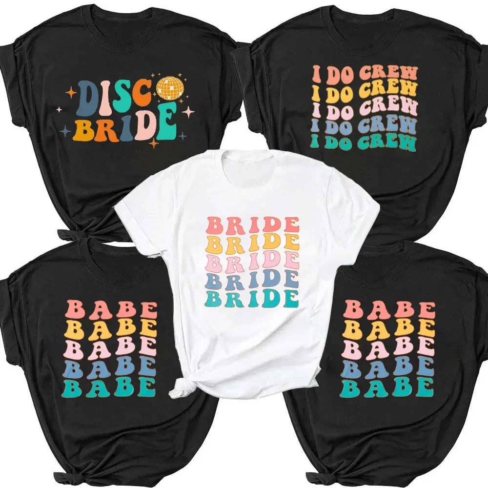 

Футболка Team Bride, одежда для женщин, модная футболка с буквенным принтом для девичника для женщин, трендовая футболка с короткими рукавами для девочек 90-х годов