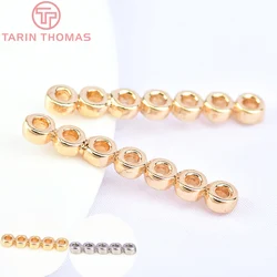 (6018)20 pçs 4.5x30mm 24k cor ouro liga longa tira forma colar pulseira conector de alta qualidade diy jóias acessórios