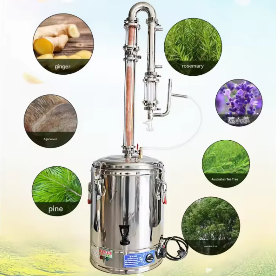 Durable Stainless Steel Essential Oil Distiller For Continuous Operation In Rose Absolute Oil Production