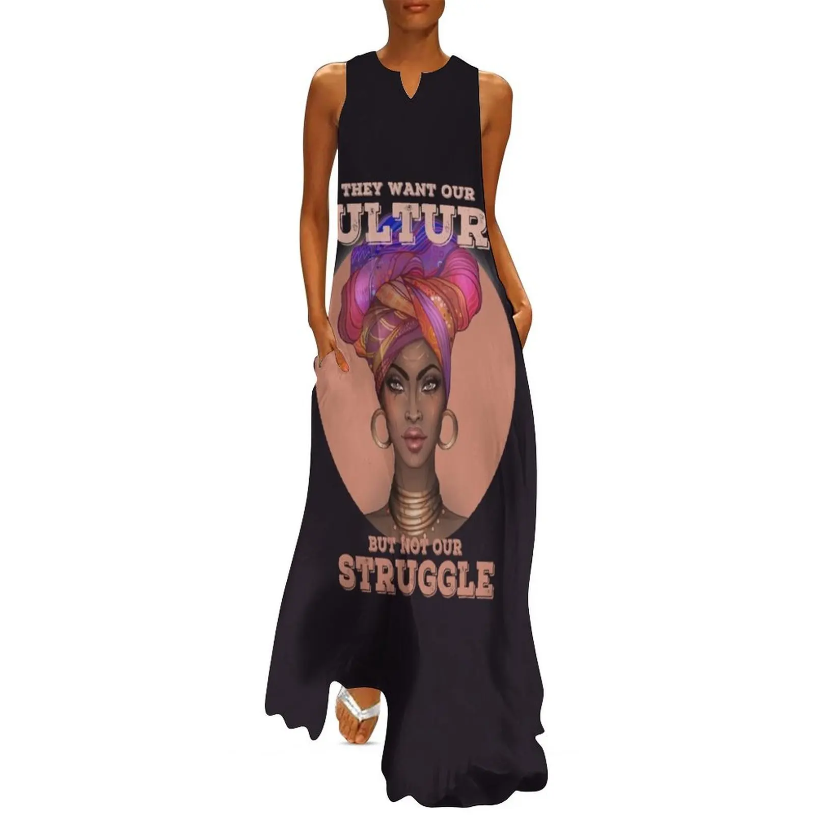 

Black Culture Long Dress dresses for prom long sleeve dresses women"s summer clothing 2024