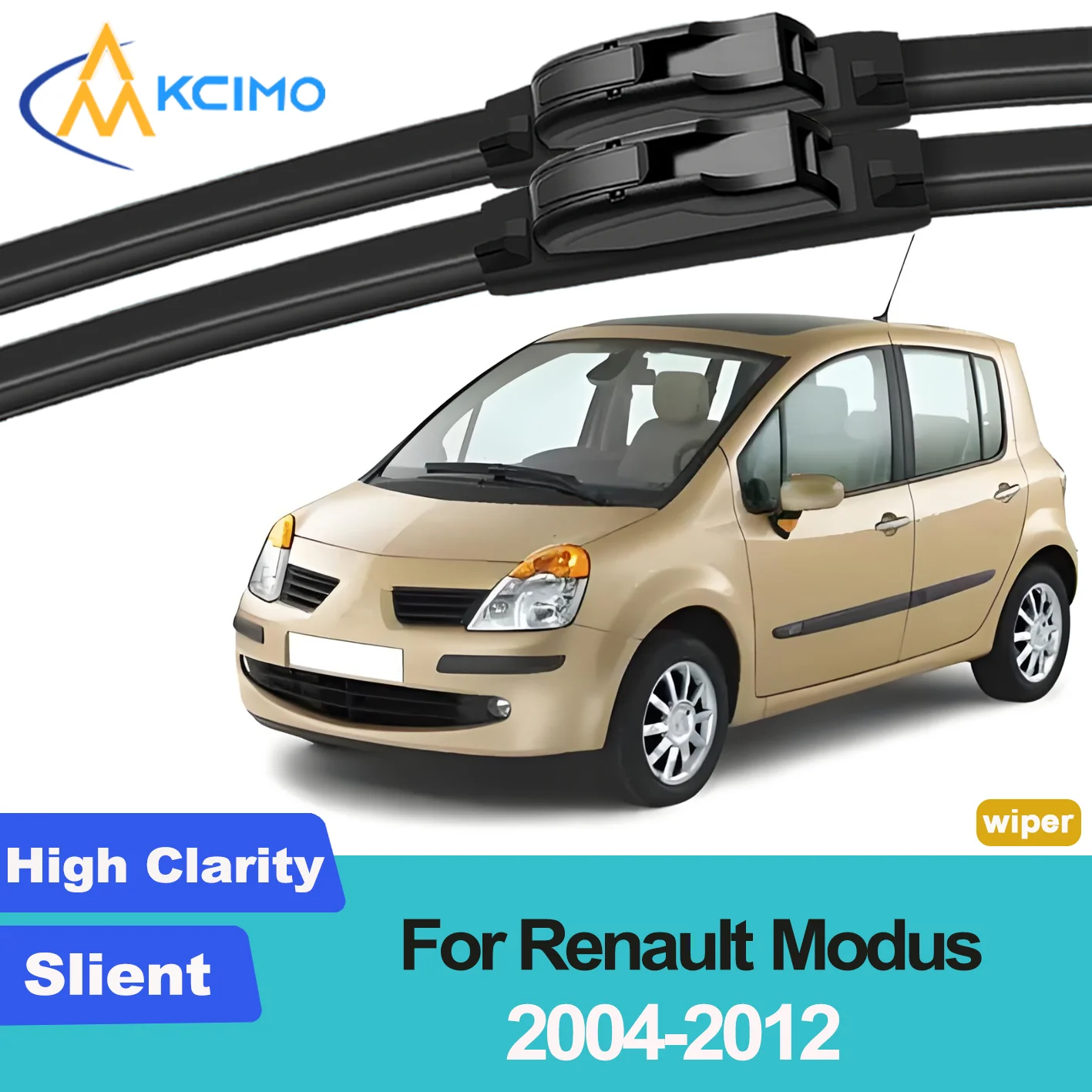 

2PCS New Front Windshield Wiper Blade for Renault Modus 2004-2012 Front Windshield Auto Wipers Blade Accessories 2012 2011 2010
