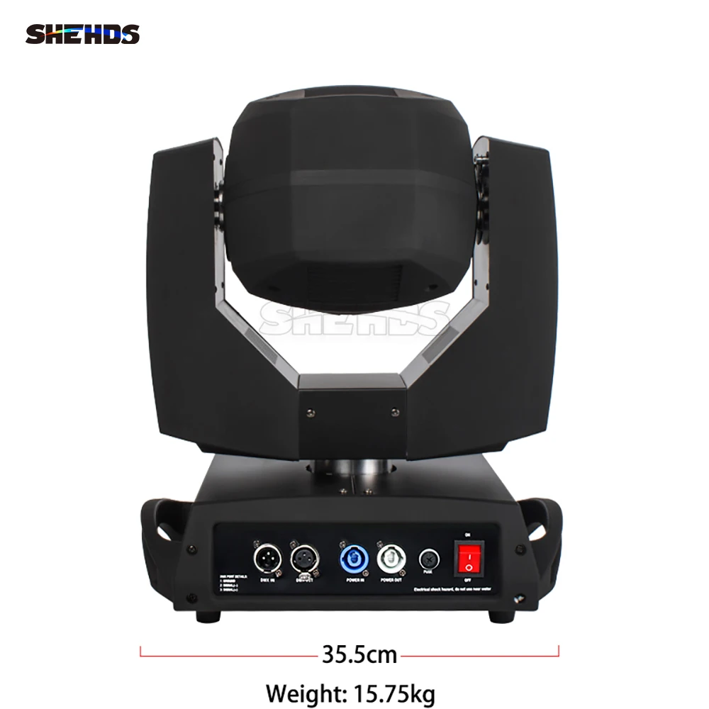 Imagem -03 - Shehds-beam Bulb Moving Head Lighting Rotatable Honeycomb Prisma para Disco Concert Party Stage Light Effect 230w 7r