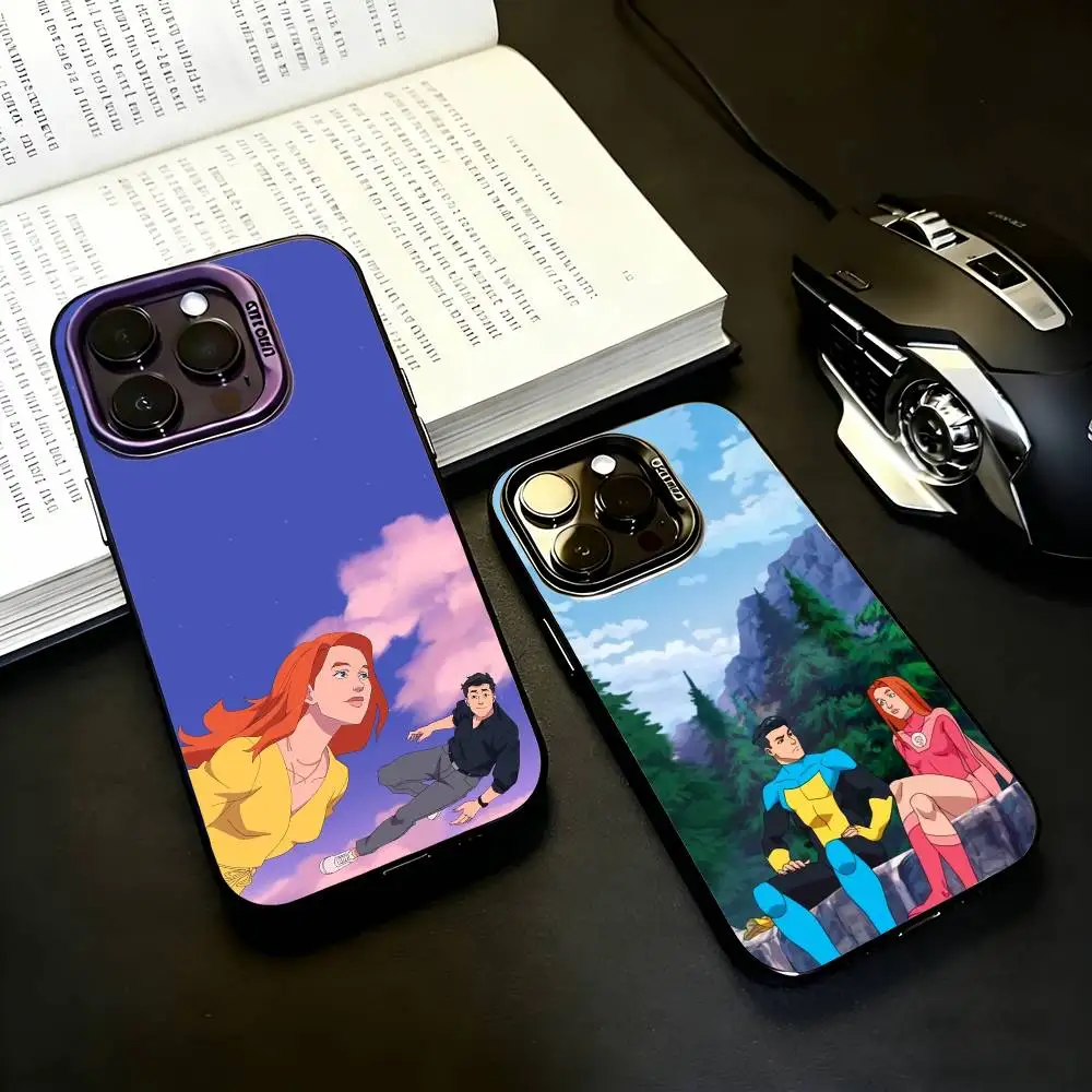 

Cool I-Invincible Art Black Candy silver phone case Phone Case For iPhone17,16,15,14,13,12,11 Plus,Pro Max