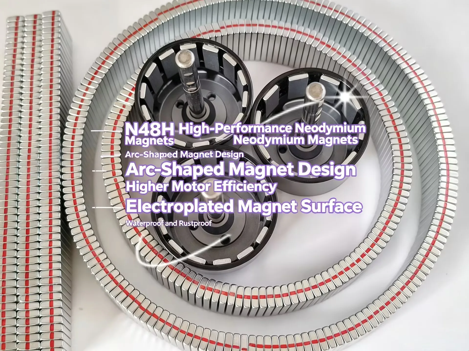 Upgraded 4250 Brushless Motor 1330KV 1530KV 1770KV High Efficiency NMB Bearing for 1/8 RC Car Plane Boat