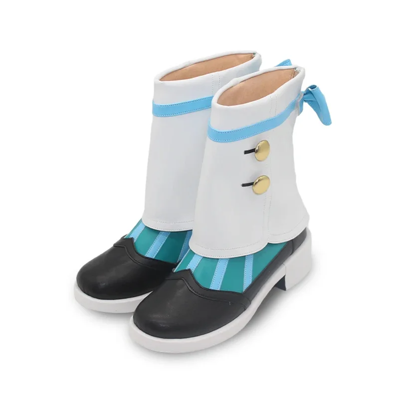 أحذية Game Genshin Impact Sigewinne التأثيرية أحذية كرنفال الهالوين أحذية PU دعائم تنكرية مصنوعة حسب الطلب