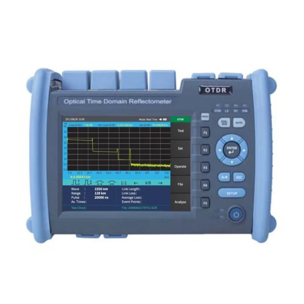 Manufacturer supplies 1650nm 38dB optical time domain reflectometer PON OTDR machine