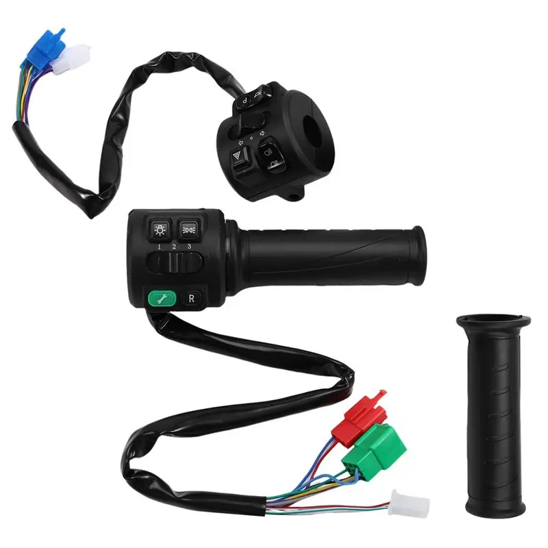 T08 Hall Type 48V 60V 72V With Three Speed Parking Reverse Comb Function Twist Throttle For Electric Motorcycle Scooter-A97E