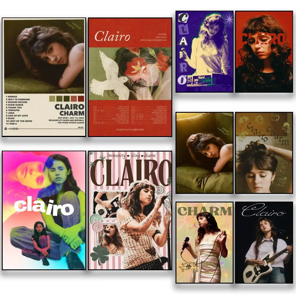 Singer C-Clairo Indie Pop Poster HD Removable Wall Art Gift Bedroom Lounge Dorm Office Gaming Cafe Bars