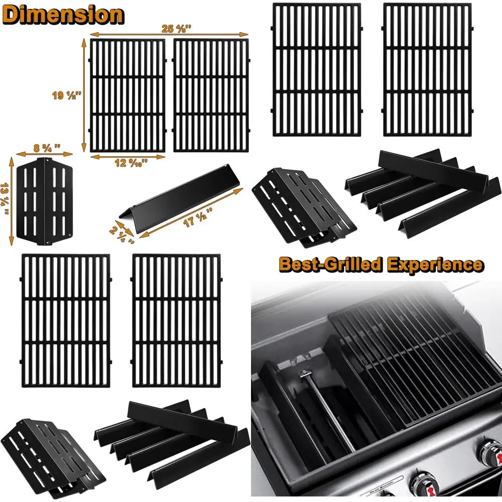 

Запасные части для гриля для решеток Genesis E310, E330, S310, S320 — стержни ароматизатора, дефлекторы тепла, решетки для гриля