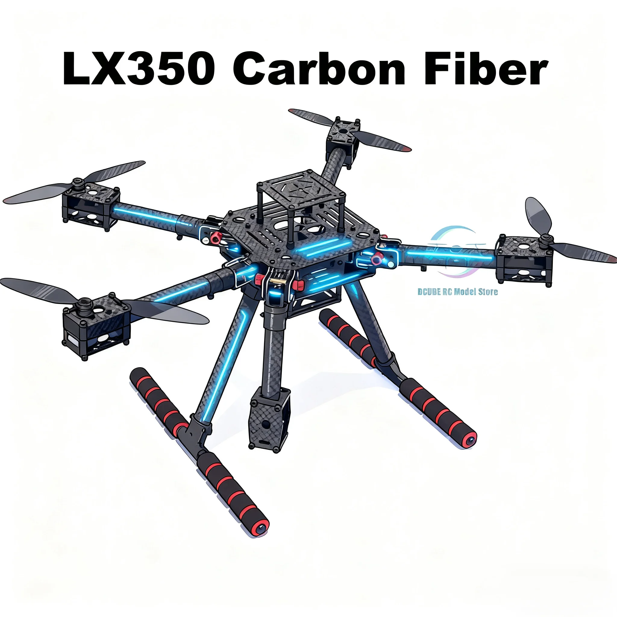 Cadre B-CUBE LX350 PRO avec drone 350 pro cadre 350 pour Multicopter RC 4 axes FPV quadrirotor Heli multi-rotor avec train d'atterrissage