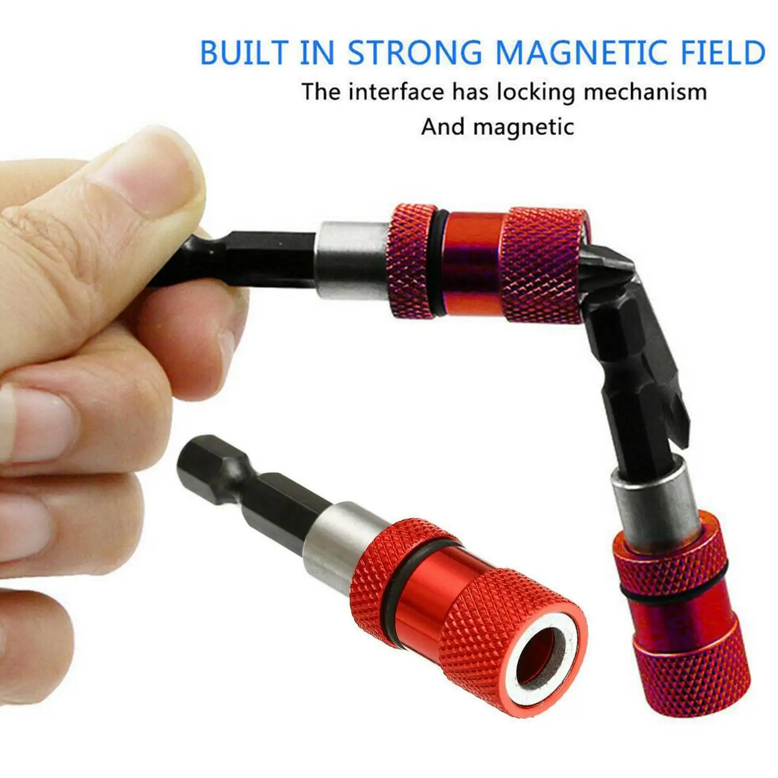 1pc 1/4 Inch Hex Shank Magnetic Chuck Adapter Quick Release Screwdriver Bit Holder