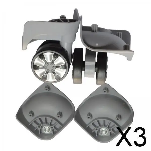 

Heavy Load Luggage Replacement Wheels Dual Roller Swivel Caster Repair Kit for Travel Suitcase Bags