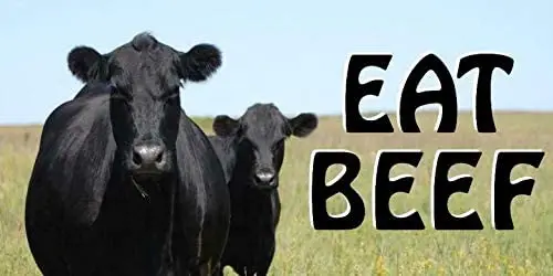 

Автомобильный передний номерной знак Eat Cow с 4 отверстиями, металлический номерной знак, новинка, табличка 12x6 дюймов