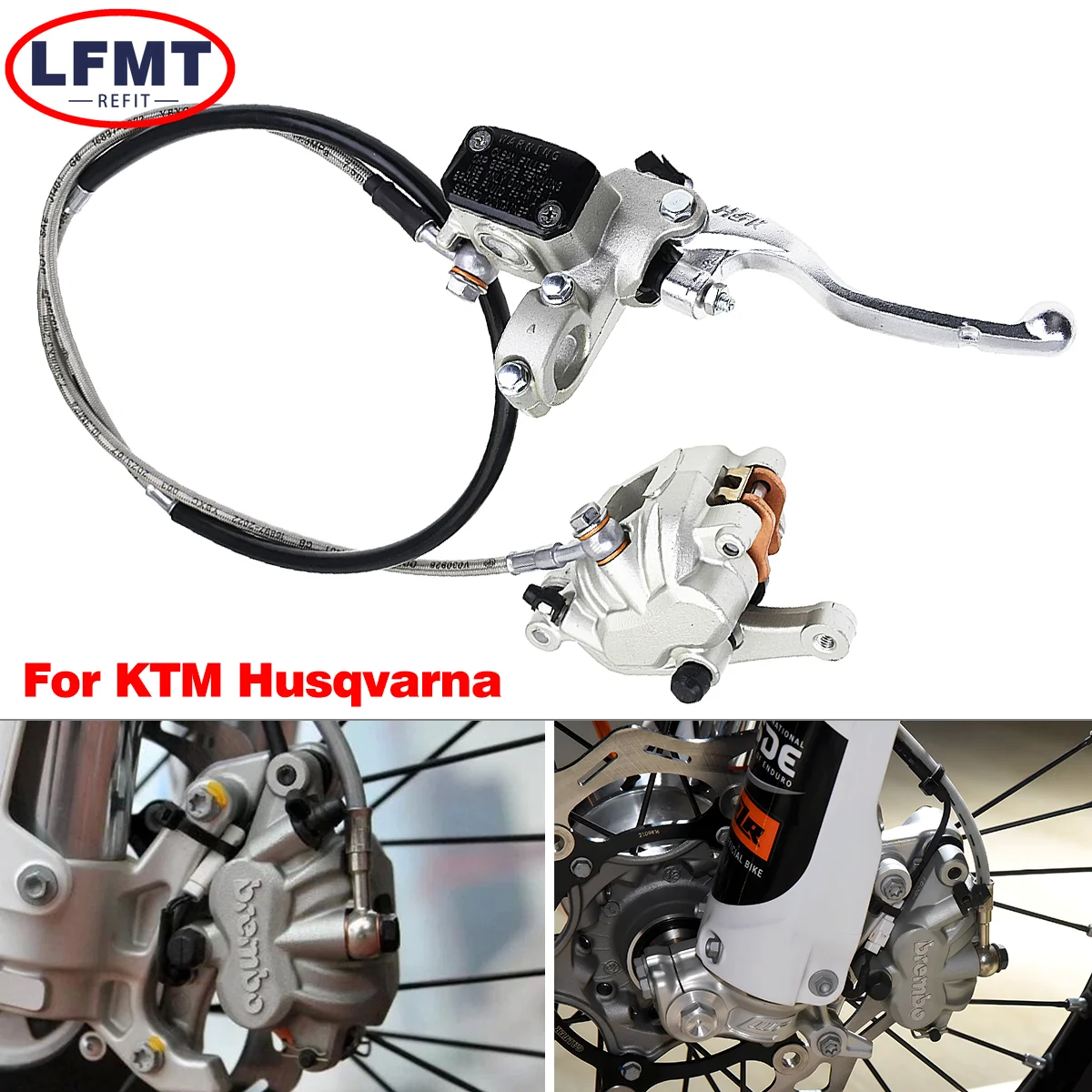 

For KTM SX SXF XC XCF EXC EXCF XCW XCFW125 150 250 300 350 450 500 Motorcycle Front Axle rake Braking Pump Bracket Brake Caliper