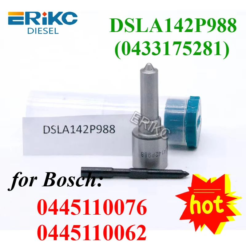 

Форсунка ERIKC DSLA142P988 ( 0433175281 ) Топливная форсунка DSLA 142 P 988 (0433 175 281) Для 0445110076 0445110062