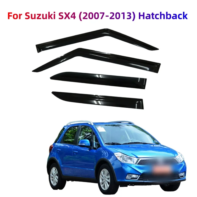 

For Suzuki SX4 Hatchback 2007 2008 2009 2010 2011 2012 2013 Window Visors Rain Sun Guard Vent Wind Deflector Weathershield
