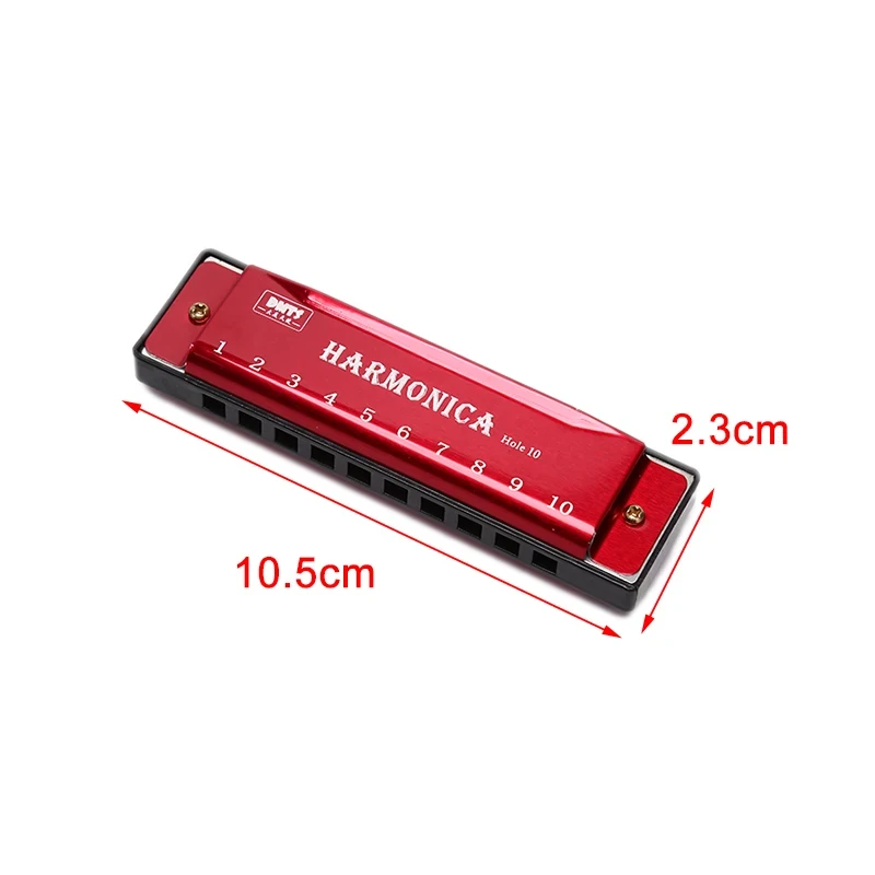 Miwayer 10 فتحات هارمونيكا C مفتاح / آلة موسيقية مصنوعة من المعدن / مع صندوق / مناسب / للمبتدئين وعشاق هارمونيكا #2