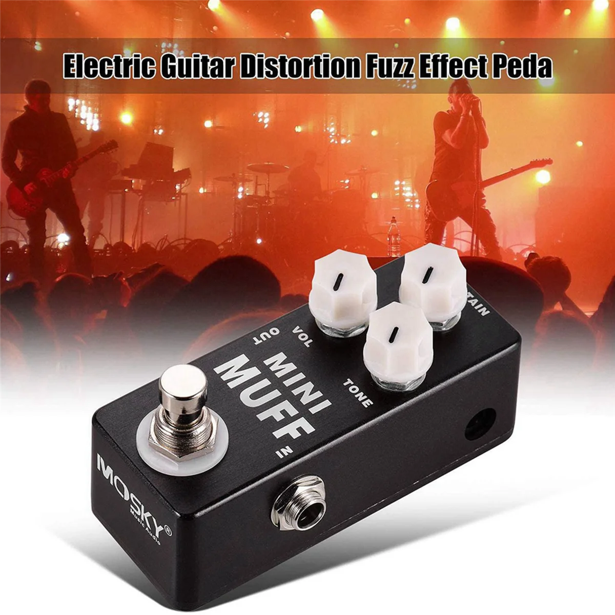 A14M 2X Mini Muff Fuzz Distortion Pedal de efecto de guitarra eléctrica