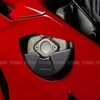 DUCATI 파니갈레 V4 V4S 2025 2018-2024 탄소 섬유 왼쪽 발전기 커버, 엔진 케이스 보호 캡, 오토바이 페어링 매트 2