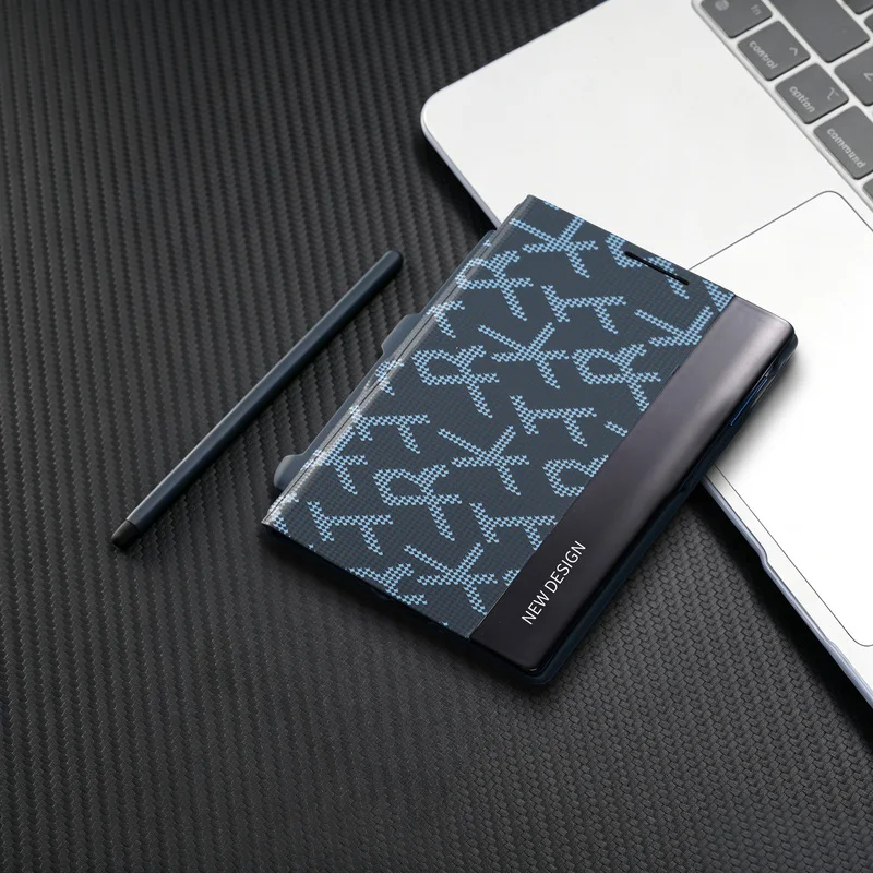 Luxury Business Flip Printed Pen Slot Phone Case for Samsung Galaxy Z Fold8 Fold 8 Hinge Protection Shockproof Book Stand Cover