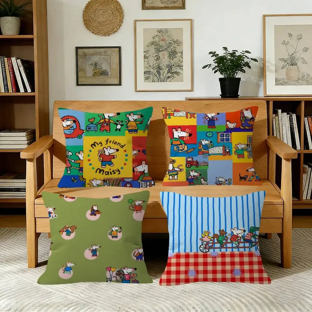 Character Maisy MouseS Cushion Cover  30x50 Polyester Sofa Cushions Decorative Throw Pillows Home Decoration Pillowcover