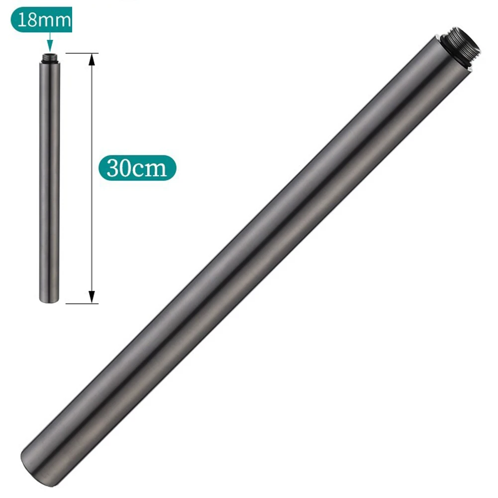 30cm Shower Extension Shower Head Extension Rod Shower Improvement Versatile Aesthetic Options Customizable Height Adjustment