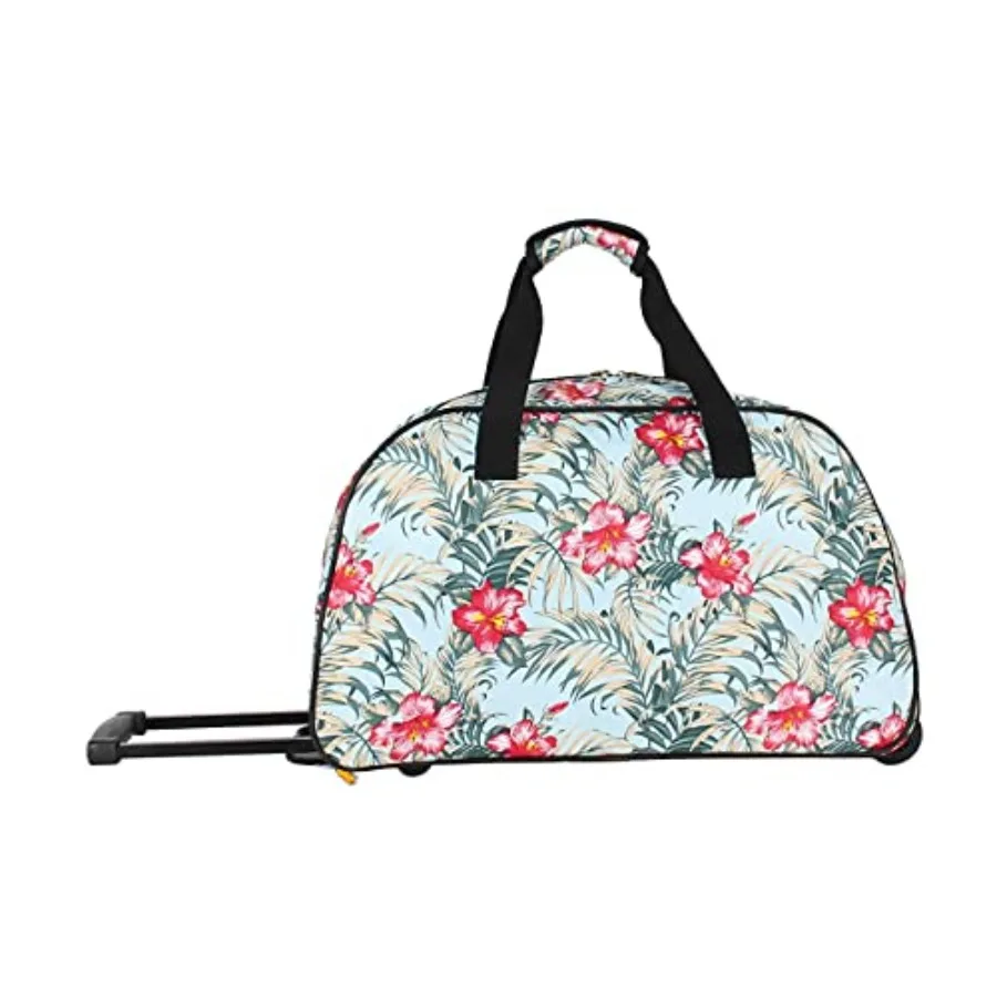 

Designer Carry On Luggage Collection - Lightweight Pattern 22 Inch Duffel Bag- Weekender Overnight Business Travel Suitcase wit