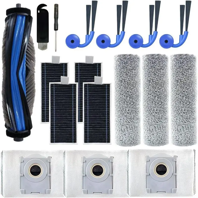 

A006 - Запчасти для робота-пылесоса Ecovacs Deebot X9 Pro Omni: основная и боковые щетки, HEPA-фильтры