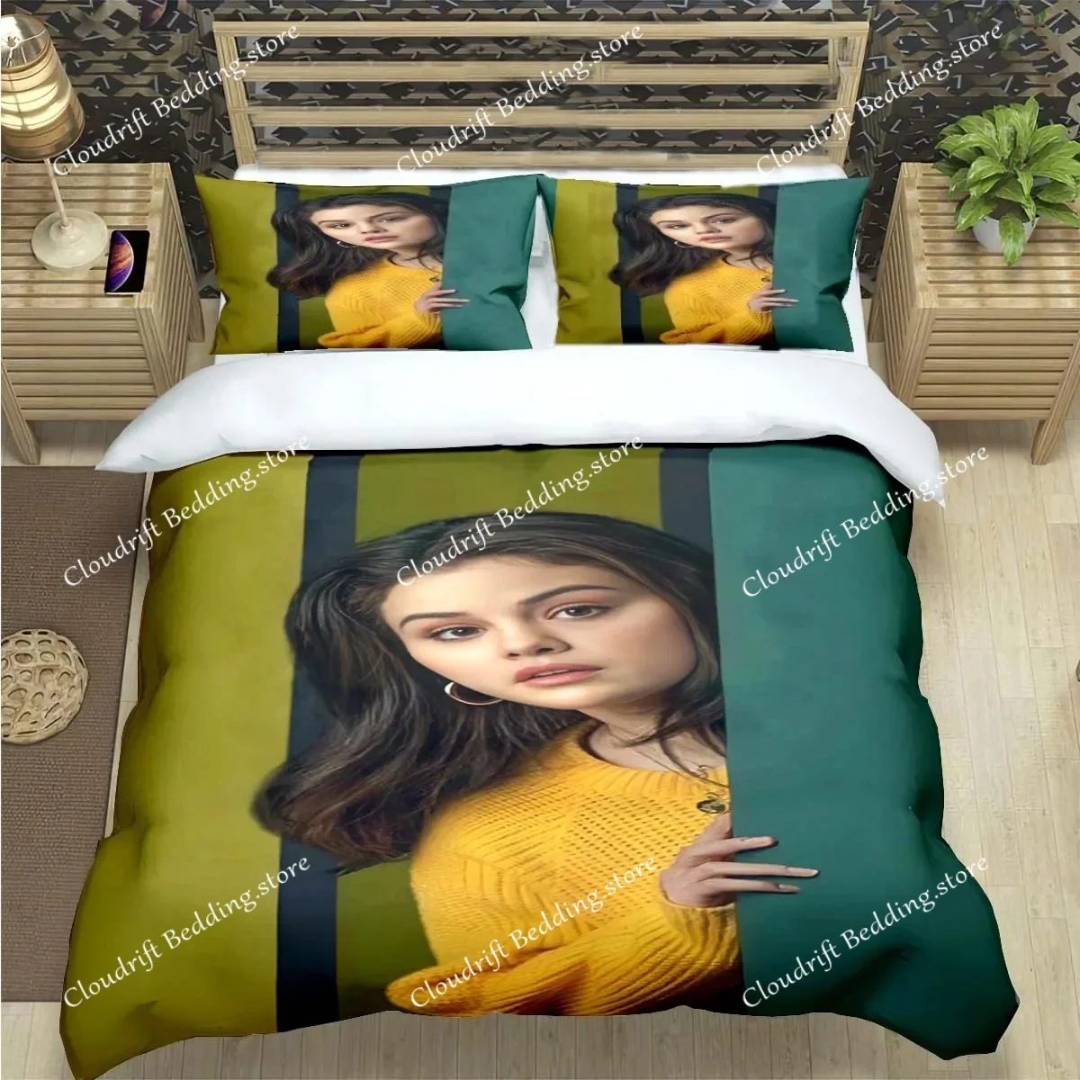 Famous Female Singer S-Selena G-Gomez Print Bedding Sets Bed Supplies Set Duvet Cover Bed Comforter Set Bedding Set Luxury  Gift