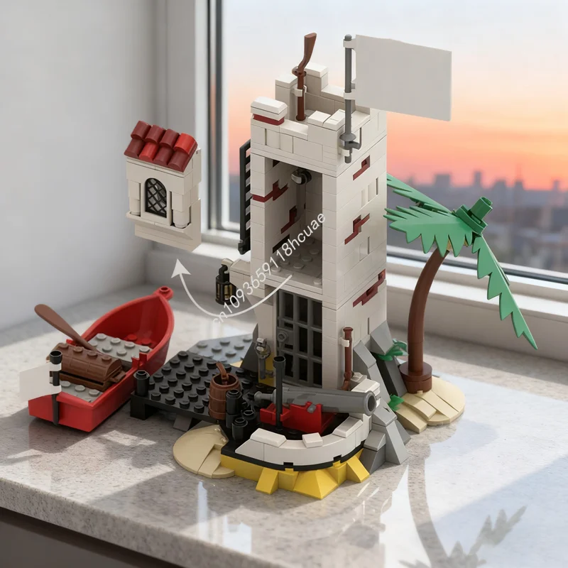 

429pcs MOC Sabre Island Remake Piratesed Model Building Toy Blocks Construction Creative Idea Brick Christmas Gift Birthday